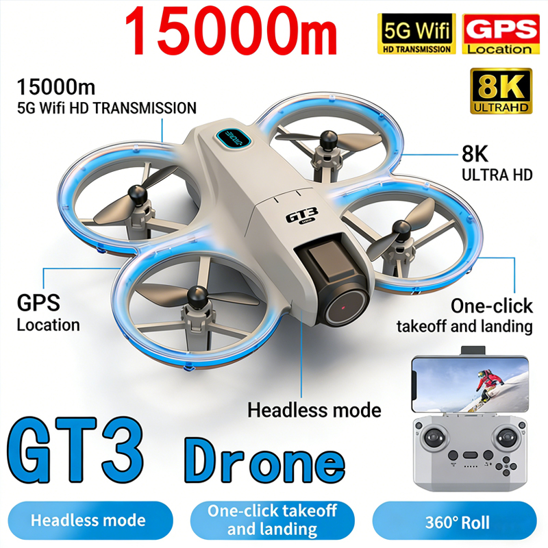 Drone Video Production - Nouveau Drone GT3 MAX 8K HD