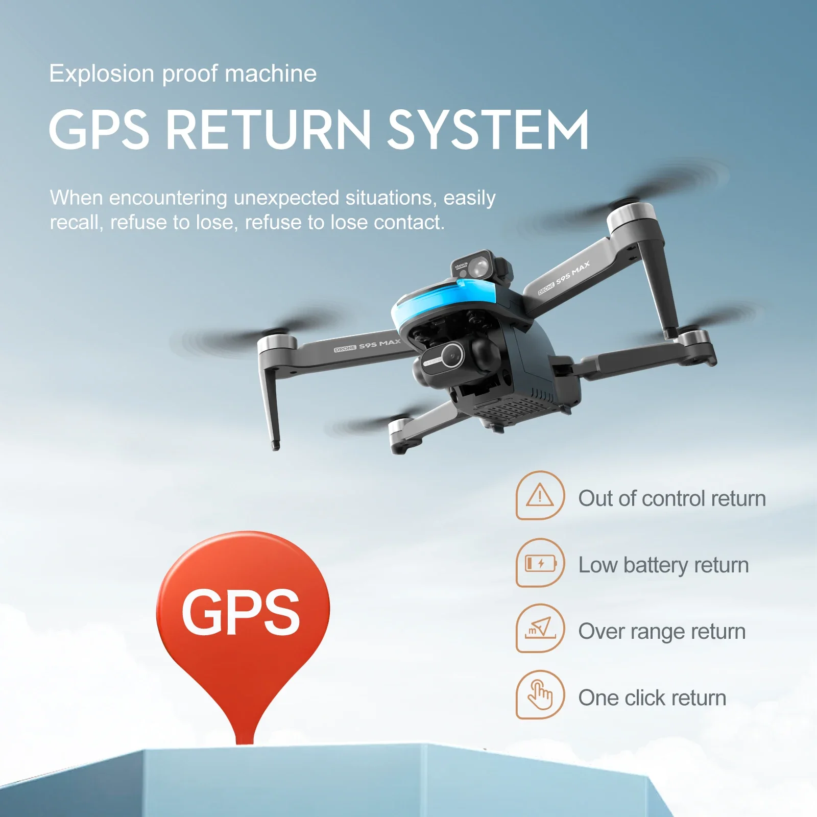 Nouveau S9S MAX MINI Drone 4K  - Drone Video Production avis et prix